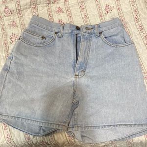 lee light wash denim jorts